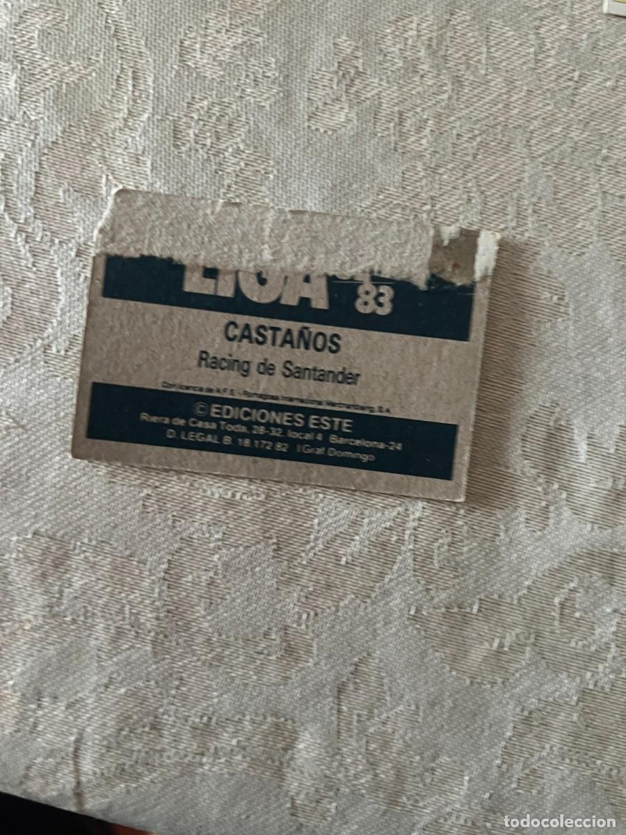 Cromos de f&uacute;tbol: CASTA&Ntilde;OS DEL RACING VERSI&Oacute;N RAYAS DE EDICIONES ESTE 82-83 - Foto 2