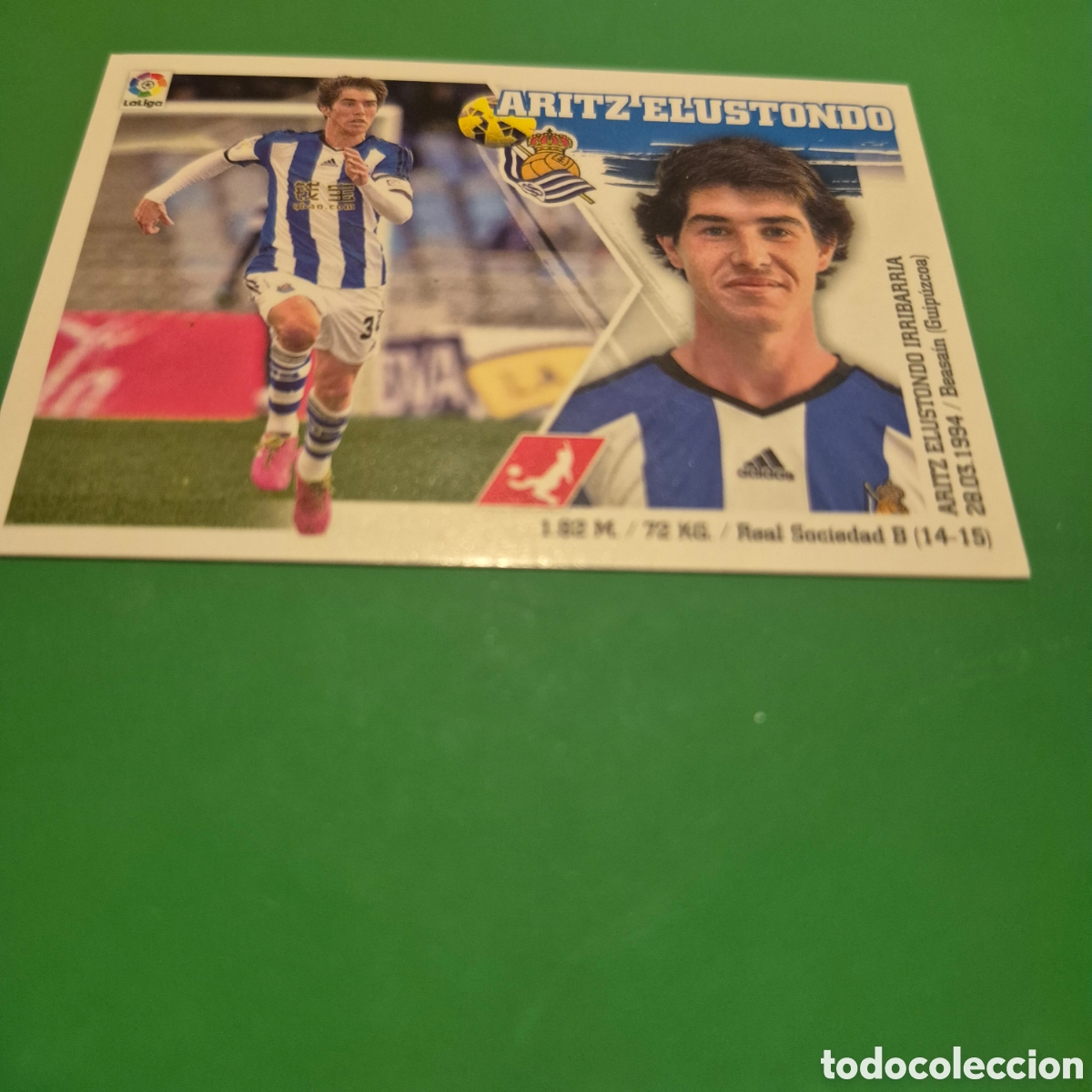 Cromos de f&uacute;tbol: ARITZ ELUSTONDO 22 REAL SOCIEDAD LIGA ESTE 2015/16 15 16 NUNCA PEGADO SIN PEGAR
