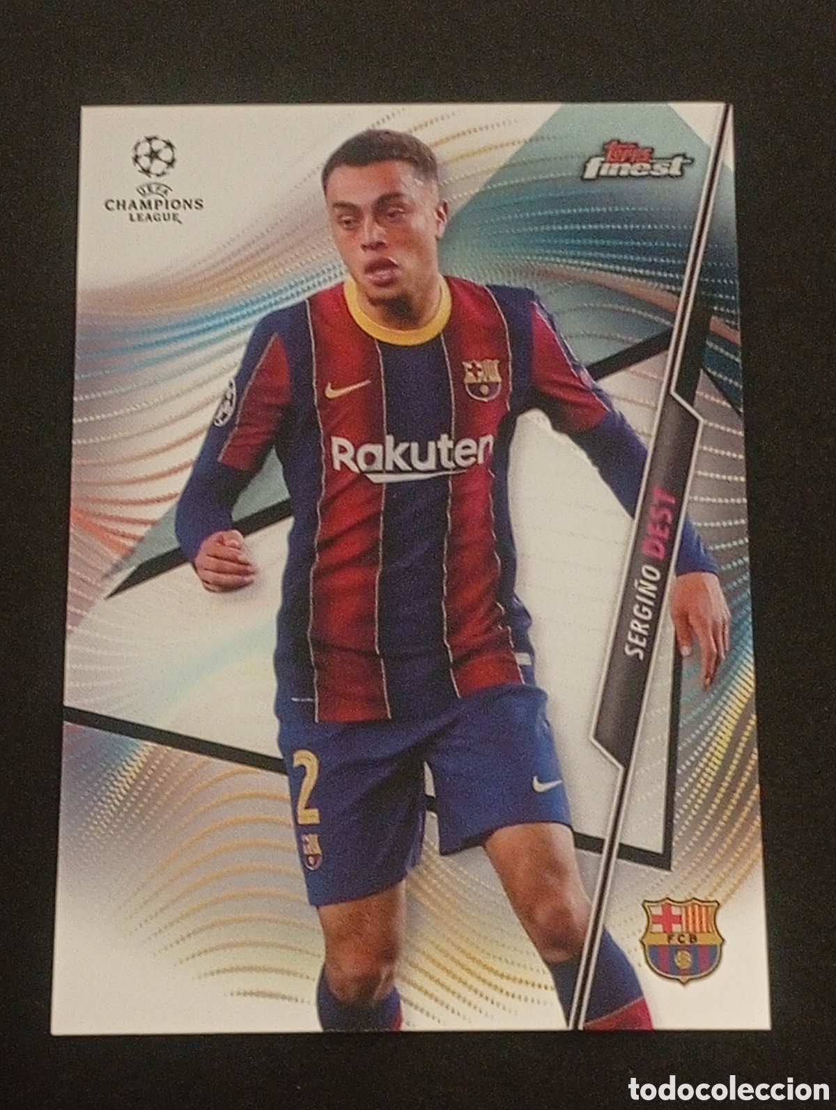 Fu&szlig;ball-Sticker: 19 SERGI&Ntilde;O DEST BARCELONA TOPPS FINEST CHROME 2020 2021 20 21 CROMOS CARDS MEGACRACKS
