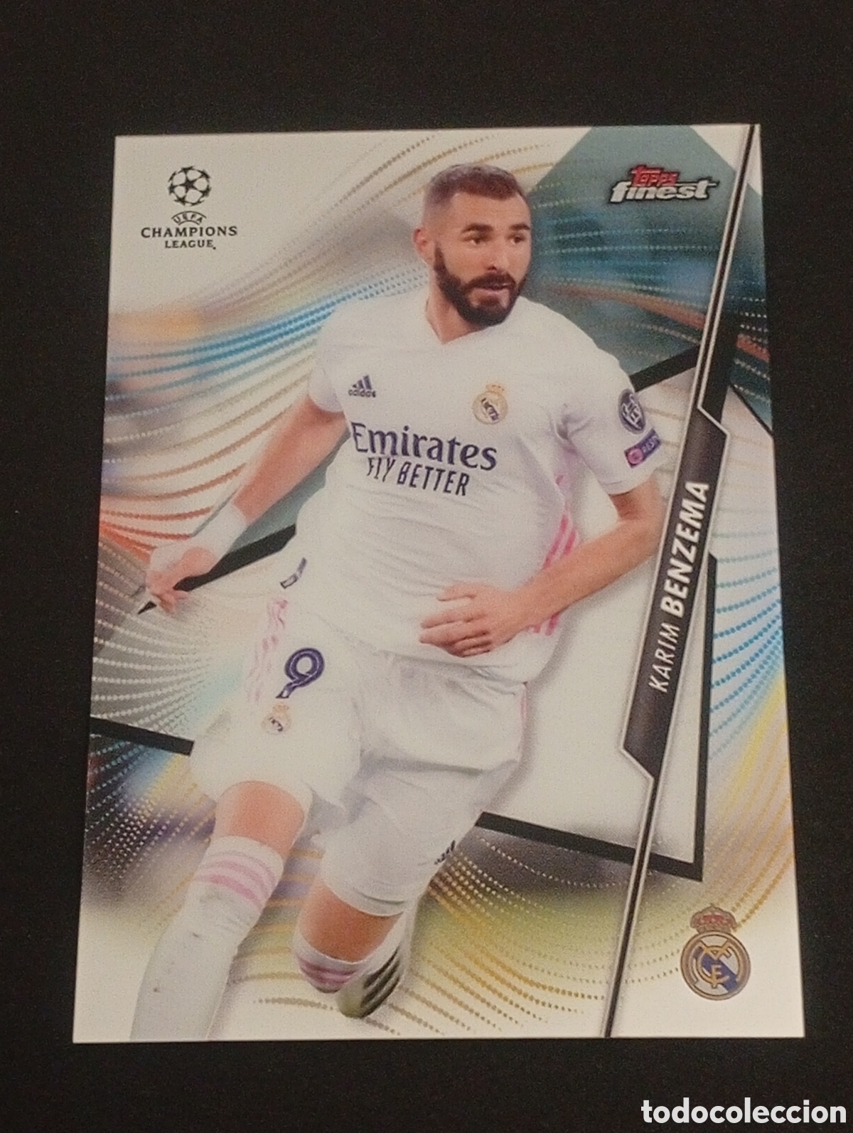 Cromos de f&uacute;tbol: 32 KARIM BENZEMA REAL MADRID FRANCIA FRANCE TOPPS FINEST CHROME 2020 2021 21 CROMOS CARDS MEGACRACKS