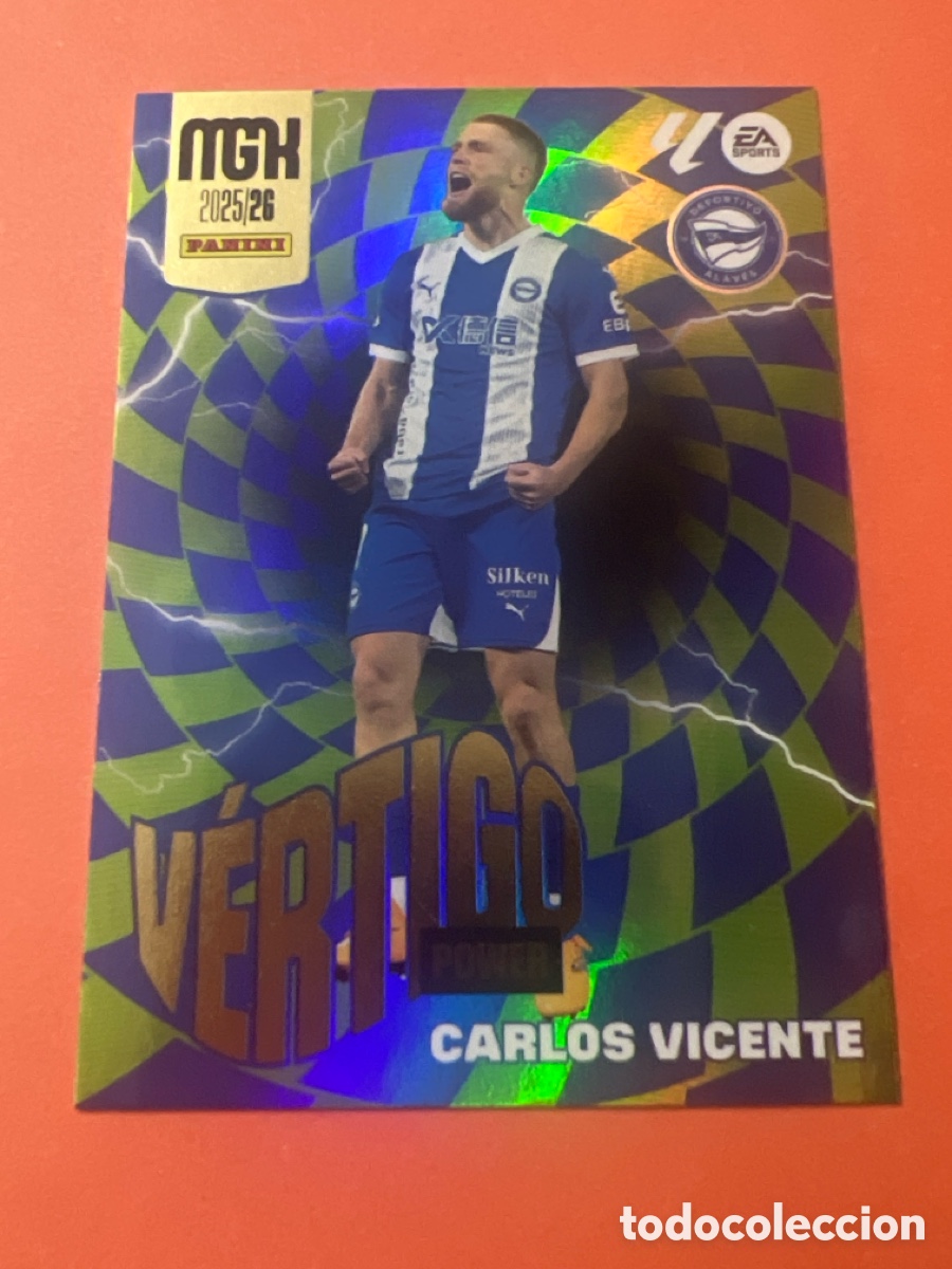 Cartes &agrave; collectionner de Football: E114. Carlos Vicente P 382 Alav&eacute;s V&eacute;rtigo Power Megacracks 2025/26 MGK 25-26