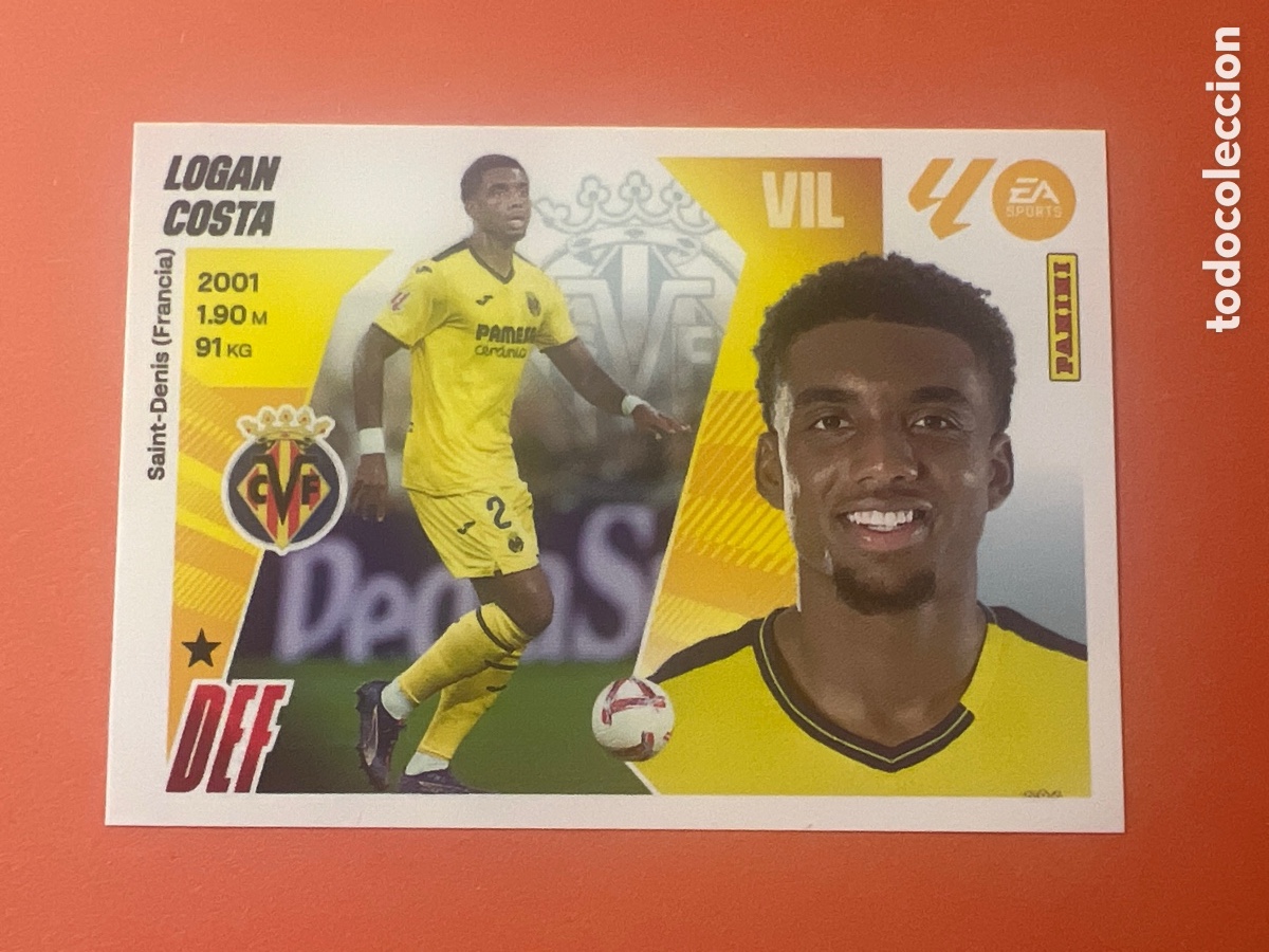 Cromos de Futebol: E183. liga este 2025 2026 25 26 nuevo villarreal n&ordm; 7 costa