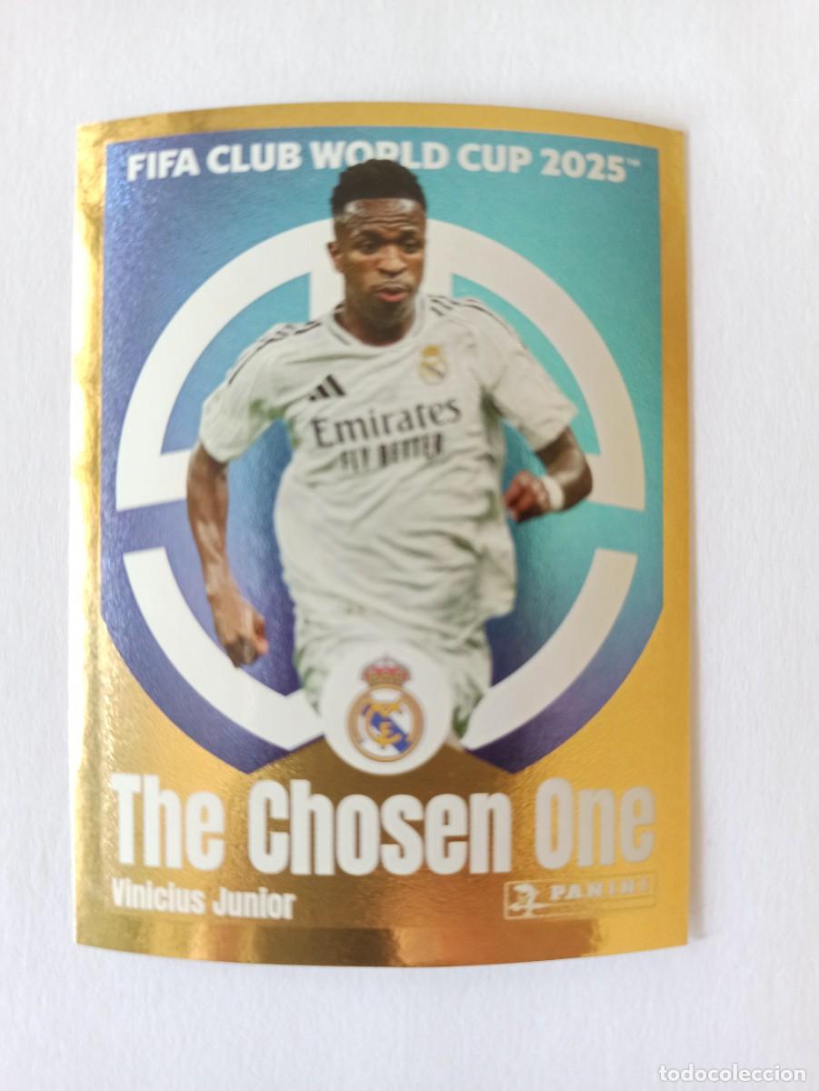 Cartes &agrave; collectionner de Football: CROMO 493 VINICIUS VINI JUNIOR REAL MADRID THE CHOSEN ONE - FIFA CLUB WORLD CUP 2025 MUNDIAL PANINI