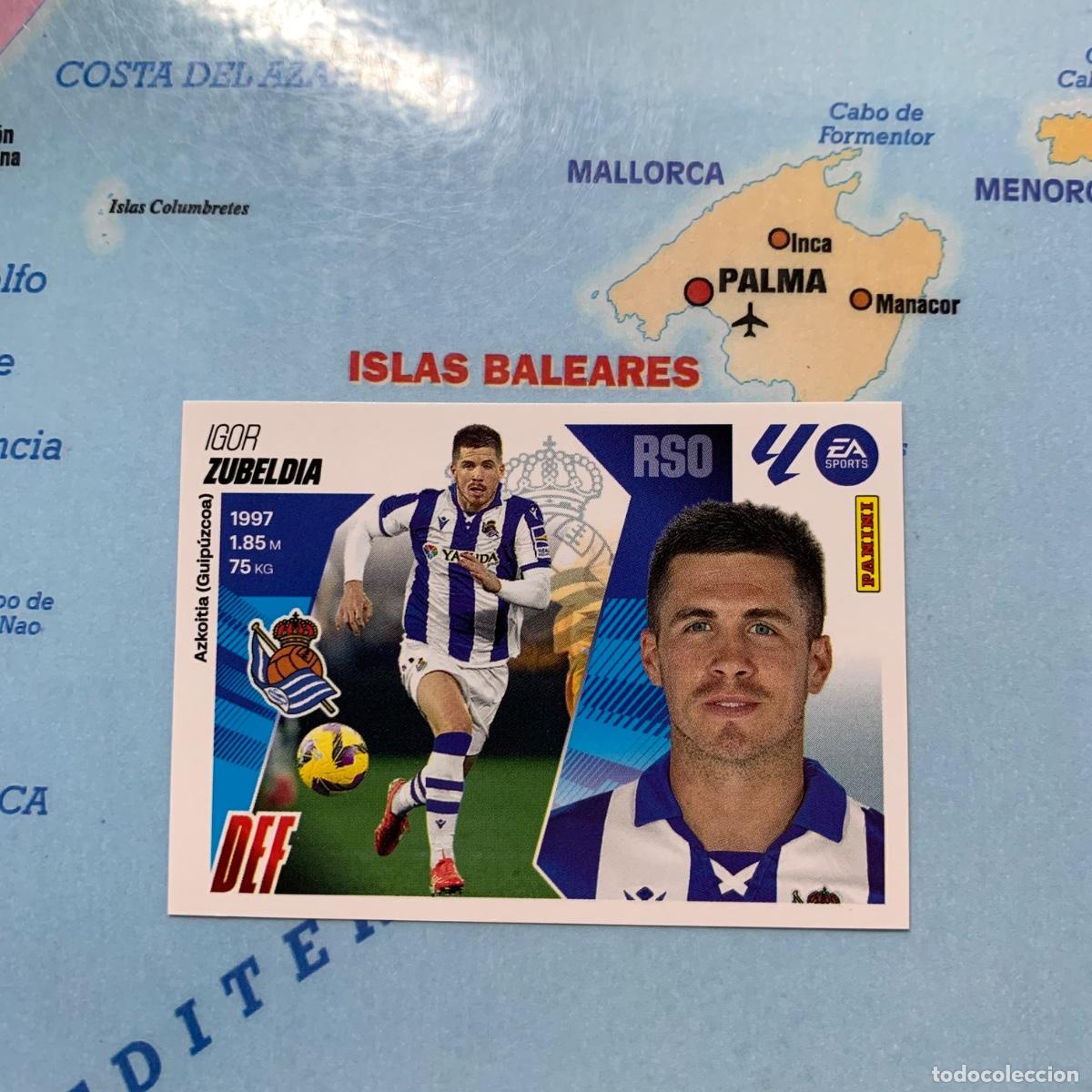 Cromos de F&uacute;tbol: Zubeldia n&uacute;mero 7 de la Real Sociedad cromo liga este 25-26 2025-2026