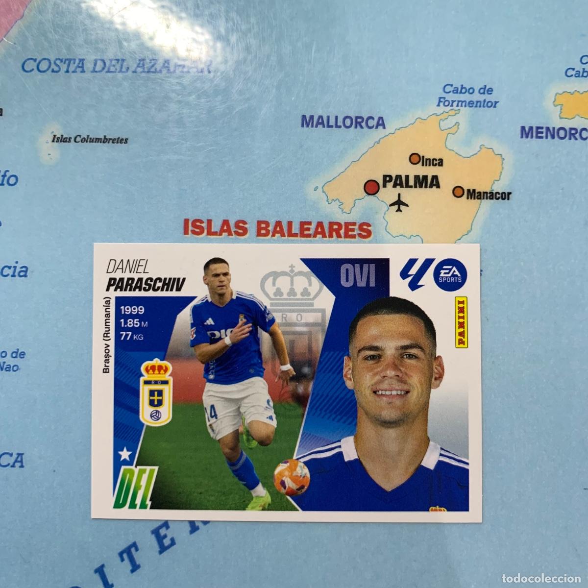 Cromos de f&uacute;tbol: Paraschiv n&uacute;mero 19 del Oviedo cromo liga este 25-26 2025-2026