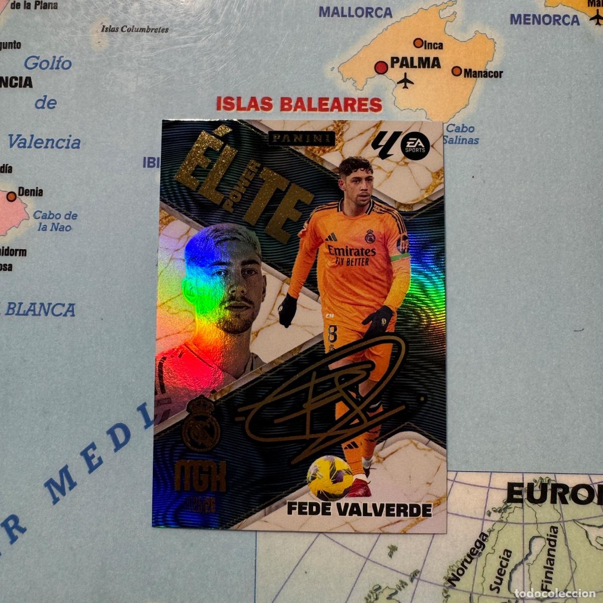 Cromos de f&uacute;tbol: Valverde elite power n&uacute;mero P5 Del Real Madrid megacracks 25-26 2025-2026