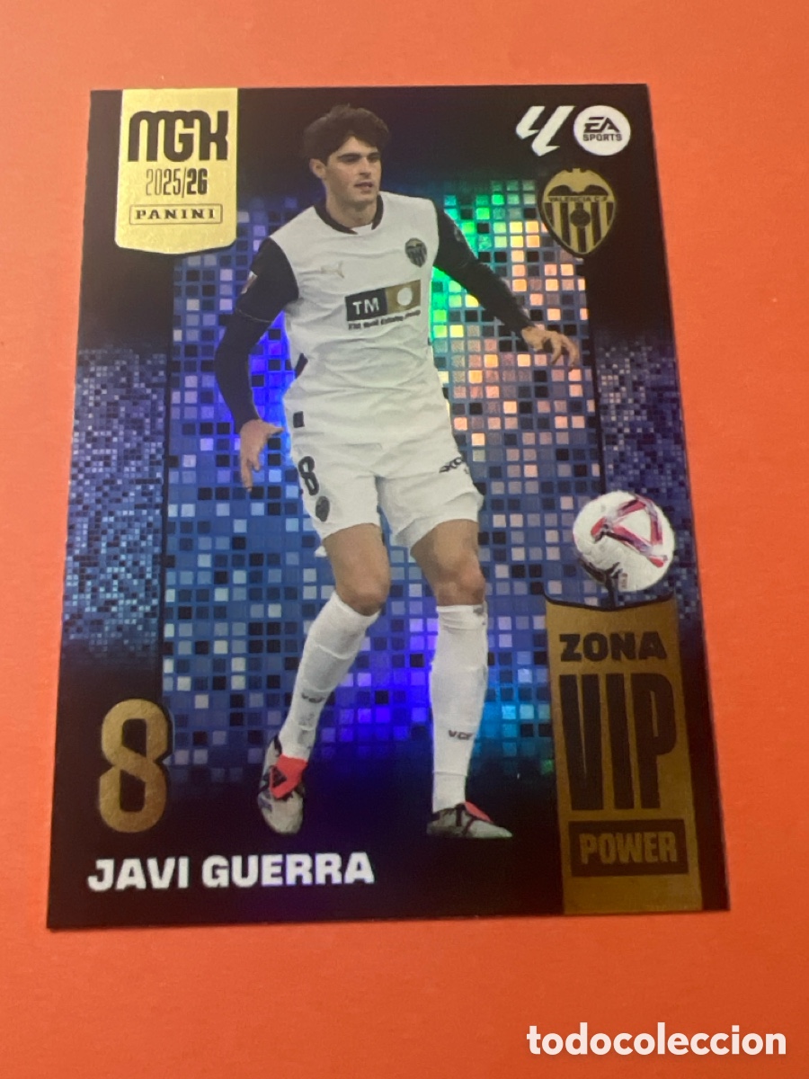 Cromos de Futebol: 398 P398 JAVI GUERRA - VALENCIA CF | ZONA VIP POWER 2025 2026 MEGACRACKS LALIGA PANINI 25 26 MGK