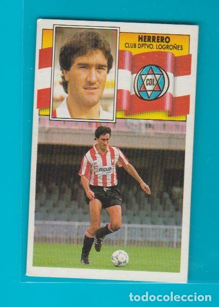 Cromos de f&uacute;tbol: EDICIONES ESTE 1990 1991 90 91 CD LOGRO&Ntilde;ES HERRERO - Foto 1