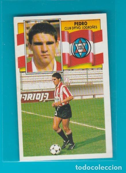 Cromos de f&uacute;tbol: EDICIONES ESTE 1990 1991 90 91 CD LOGRO&Ntilde;ES PEDRO - Foto 1