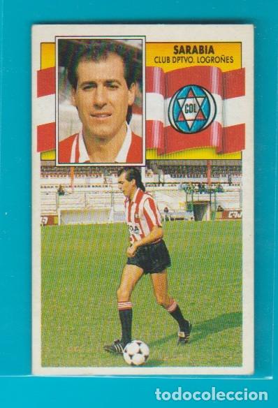 Cromos de f&uacute;tbol: EDICIONES ESTE 1990 1991 90 91 CD LOGRO&Ntilde;ES SARABIA - Foto 1