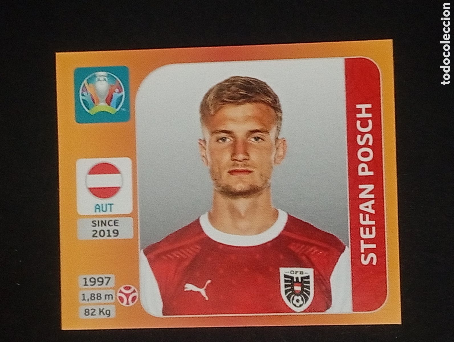 Fu&szlig;ball-Sticker: 242 STEFAN POSCH Austria EURO 2020 TOURNAMENT EUROCOPA TOPPS CROMOS STICKERS TCG