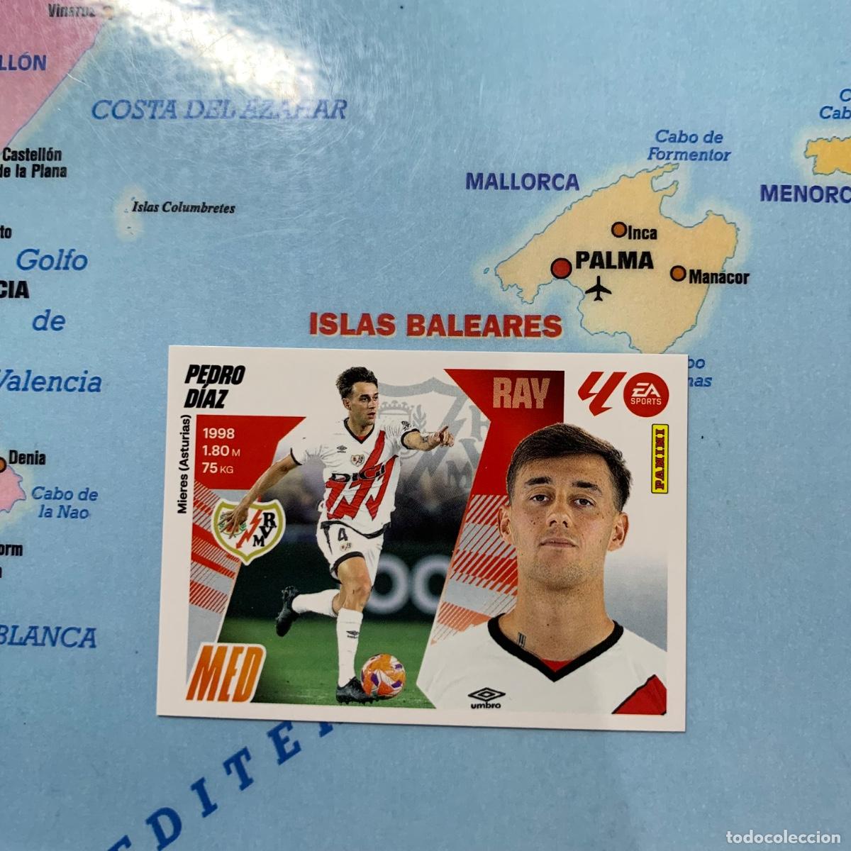 Cromos de f&uacute;tbol: Pedro D&iacute;az n&uacute;mero 13 del rayo vallecano cromo liga este 25-26 2025-2026
