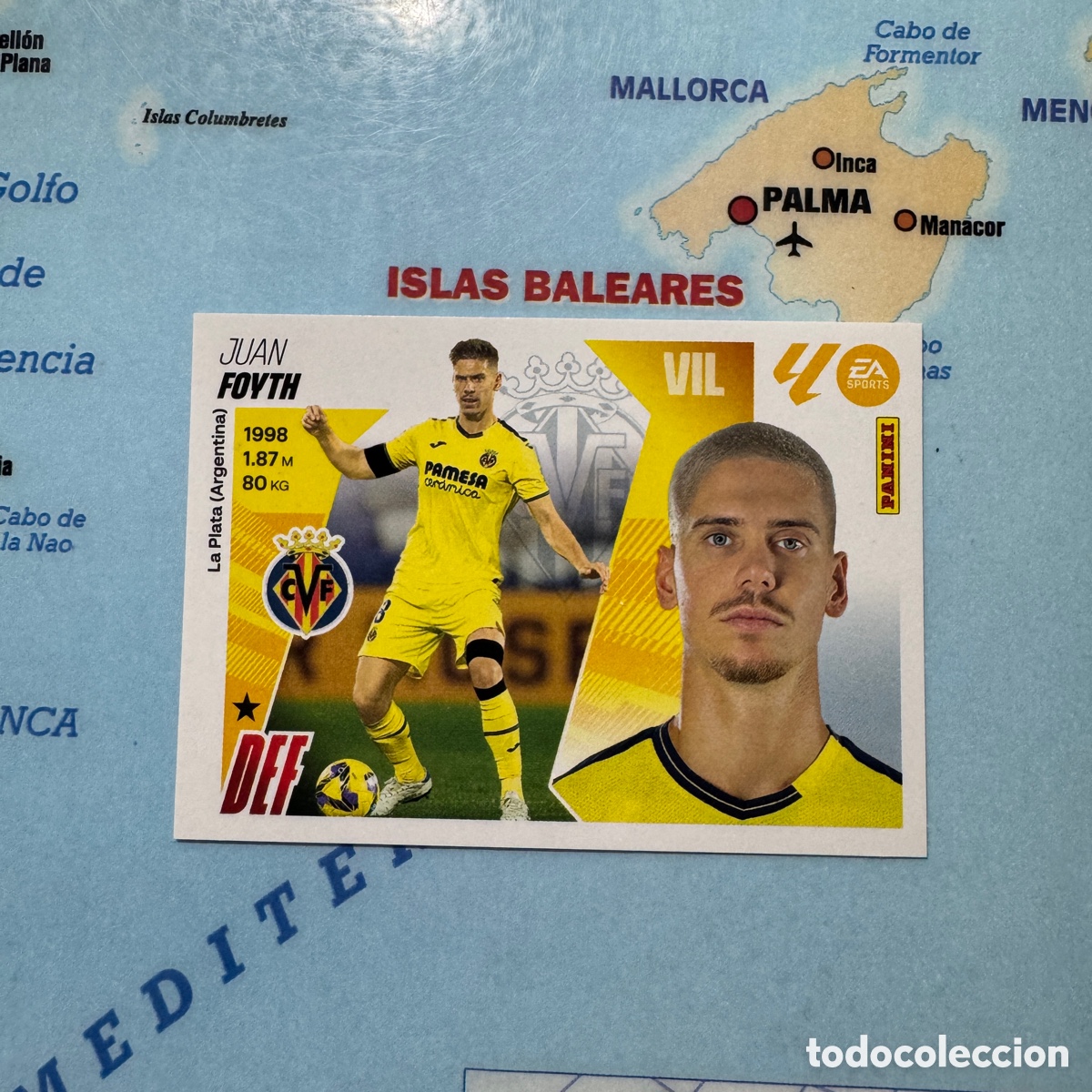 Cartes &agrave; collectionner de Football: Foyth N&uacute;mero 6 del Villarreal cromo liga este 25-26 2025-2026