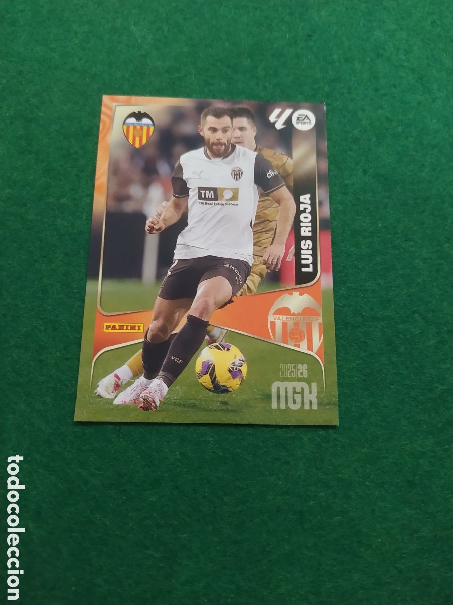 Cartes &agrave; collectionner de Football: Luis rioja valenciamgk 2025 2026