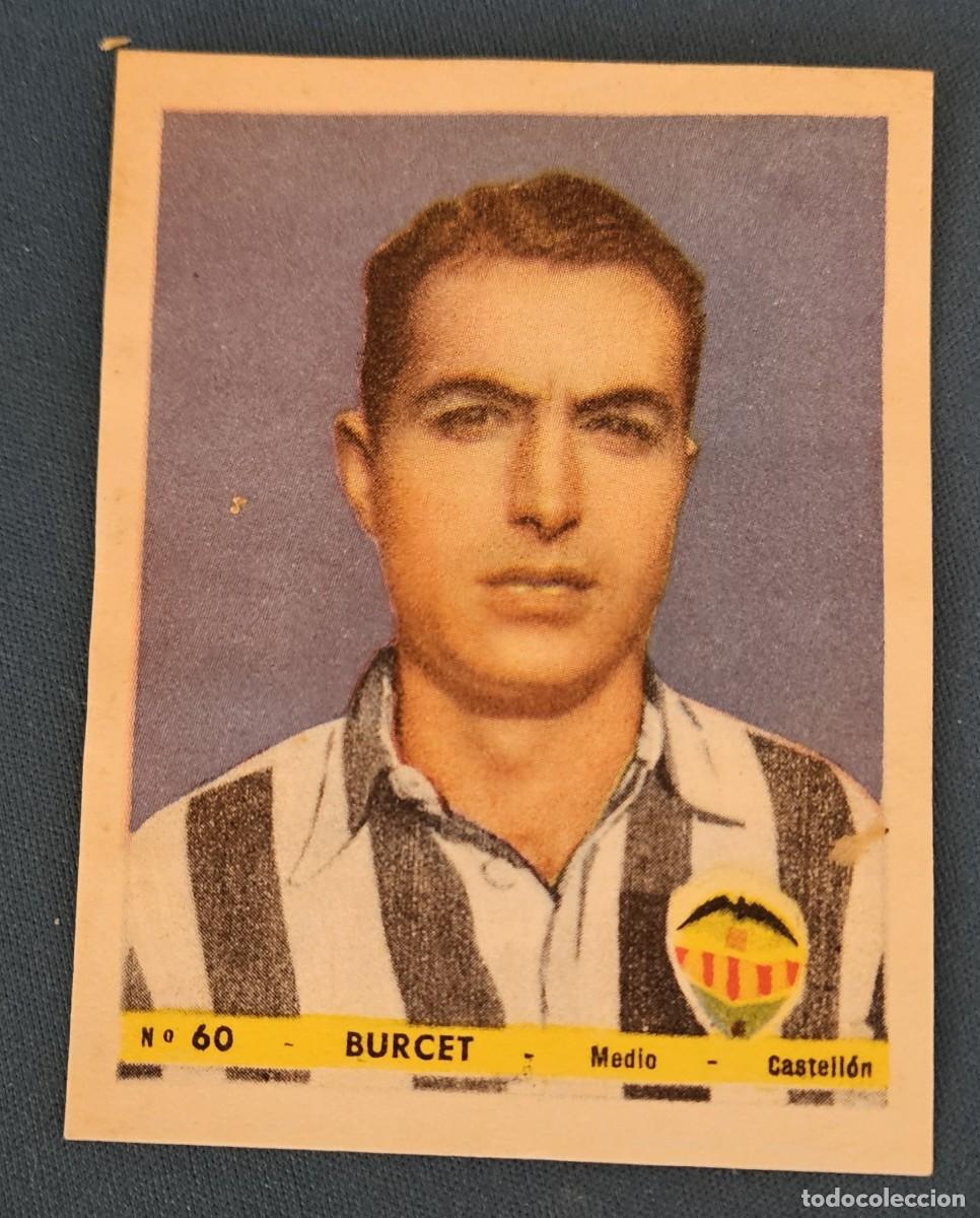 Cromos de F&uacute;tbol: 60 BURCET CASTELLON 1943 1944 BRUGUERA
