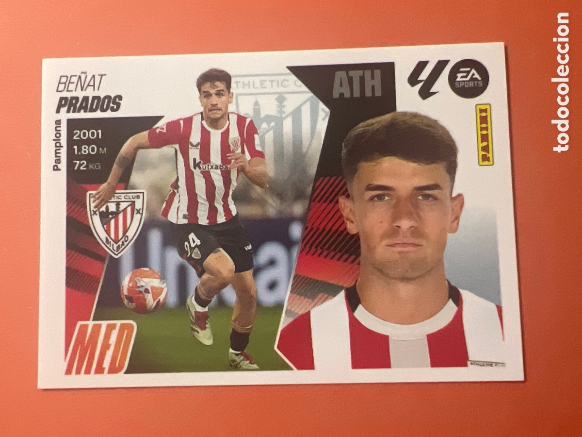 Fu&szlig;ball-Sticker: E525. N&ordm; 12 PRADOS ATHLETIC BILBAO LIGA ESTE 25 26 2025 2026 SIN PEGAR NUNCA PEGADO
