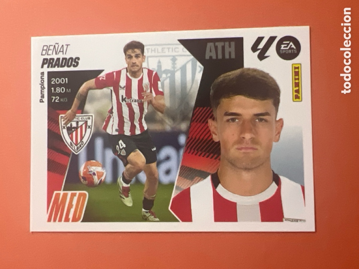Cromos de Futebol: E526. N&ordm; 12 PRADOS ATHLETIC BILBAO LIGA ESTE 25 26 2025 2026 SIN PEGAR NUNCA PEGADO