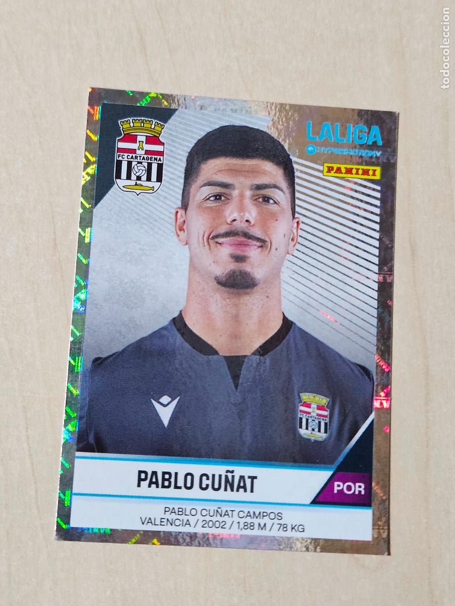 Fu&szlig;ball-Sticker: N&ordm; 80 PABLO CU&Ntilde;AT - CROMO - LIGA HYPERMOTION 2024 2025 SEGUNDA DIVISION 24 25 - CARTAGENA