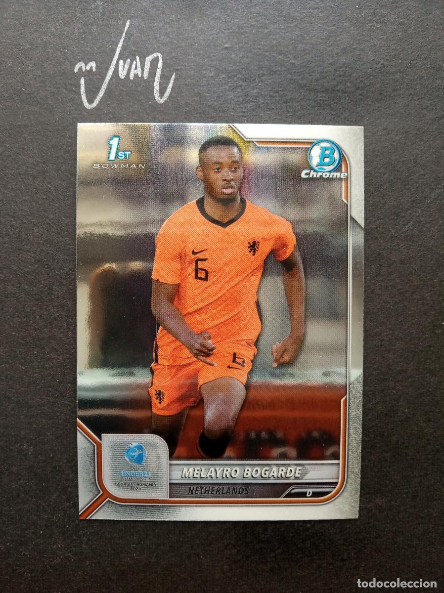 Football Stickers: N&ordm; 140 MELAYRO BOGARDE NETHERLANDS HOFFENHEIM ⚽ TOPPS &reg; 1ST BOWMAN CHROME UEFA UNDER 21 2023 NUEVO