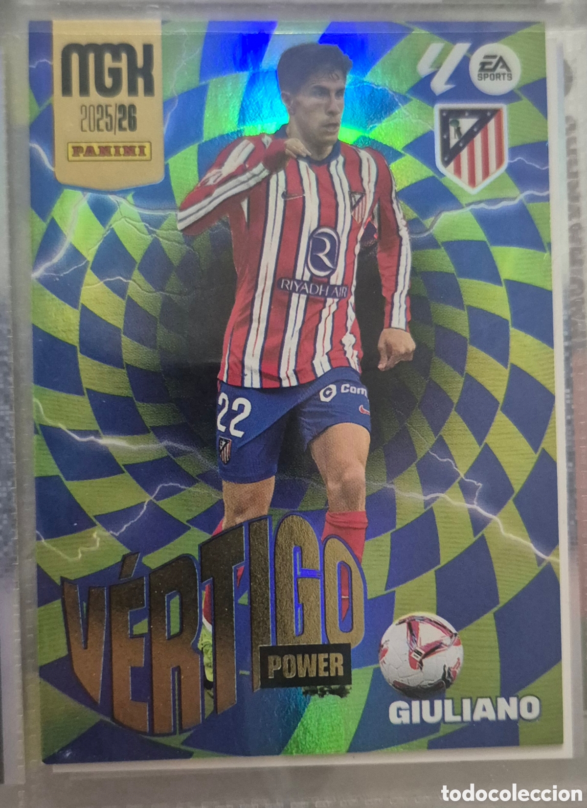 Cromos de f&uacute;tbol: Guiliano atletico de madrid v&eacute;rtigo power megacracks 25 26