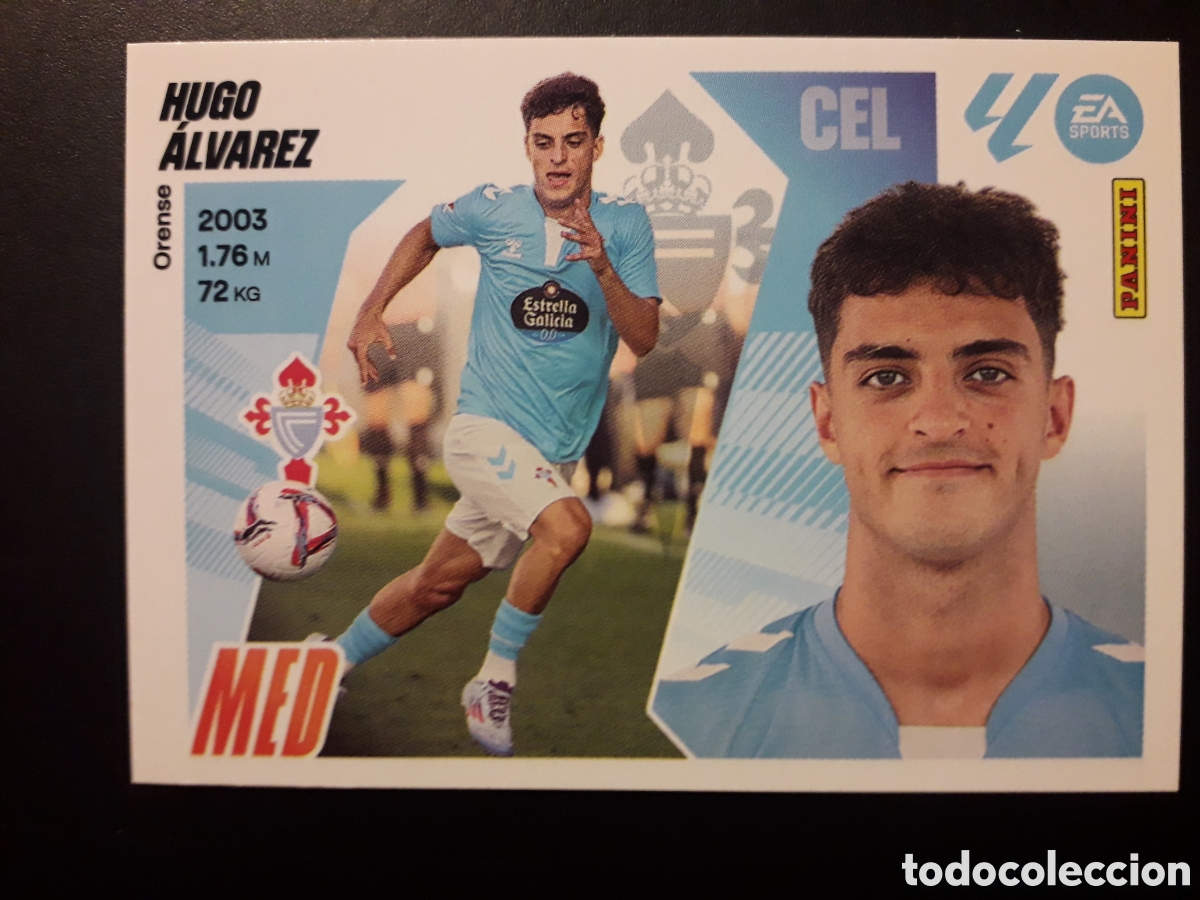 Cromos de F&uacute;tbol: HUGO &Aacute;LVAREZ CELTA DE VIGO N&deg; 14 ED ESTE 2025 2026 25 26 SIN PEGAR PEDIDO M&Iacute;NIMO 3&euro;