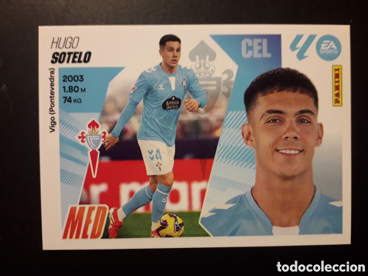 Cromos de F&uacute;tbol: SOTELO CELTA DE VIGO N&deg; 15 ED ESTE 2025 2026 25 26 SIN PEGAR PEDIDO M&Iacute;NIMO 3&euro;