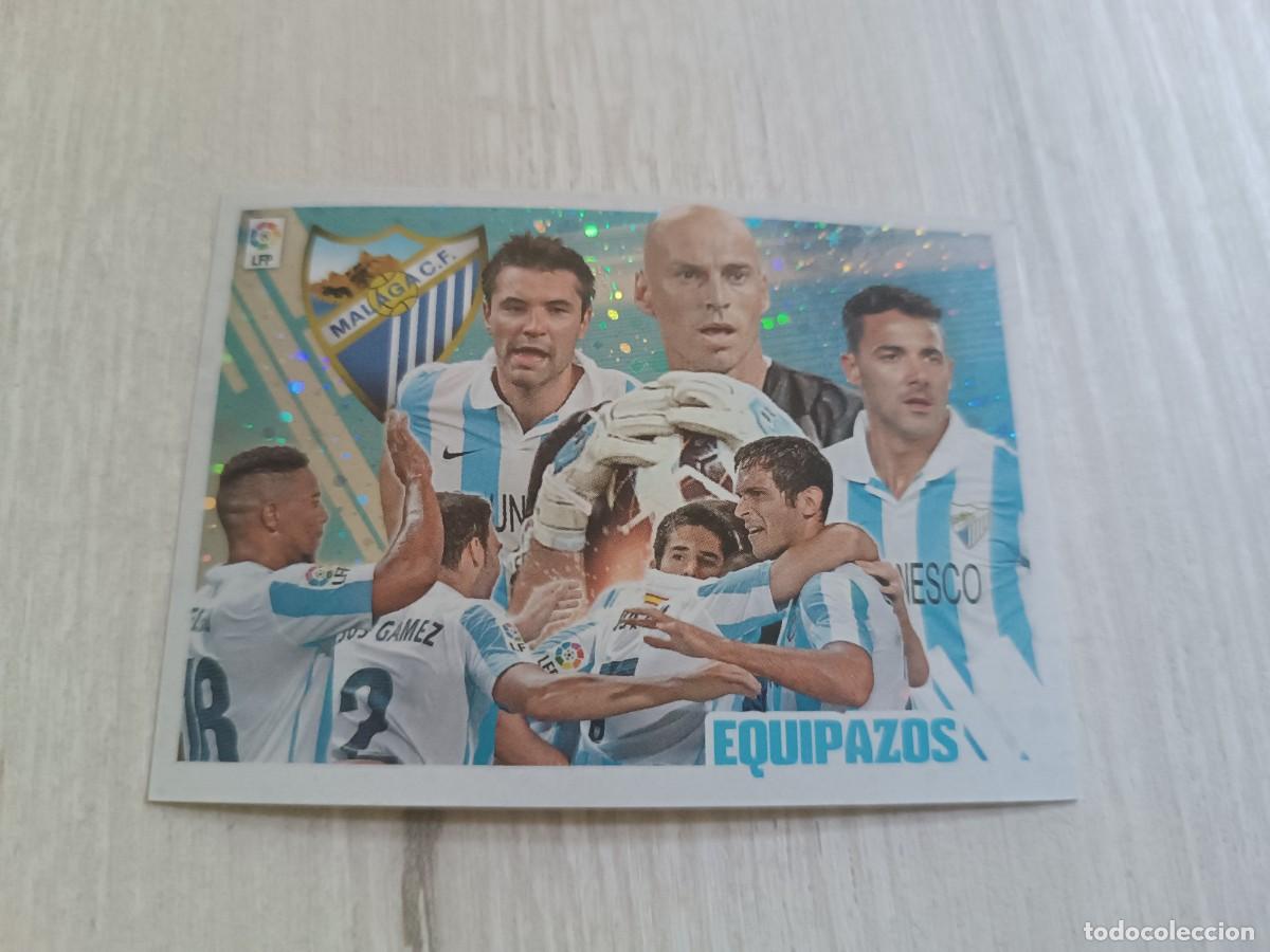 Cromos de f&uacute;tbol: M&Aacute;LAGA C F EQUIPAZOS LIGA ESTE 2013 2014 13 14. NUNCA PEGADO.