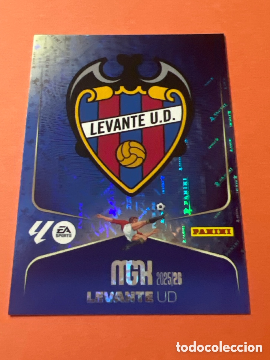 Fu&szlig;ball-Sticker: A19. 199 ESCUDO | LEVANTE UD 2025 2026 MEGACRACKS LALIGA PANINI 25 26 MGK