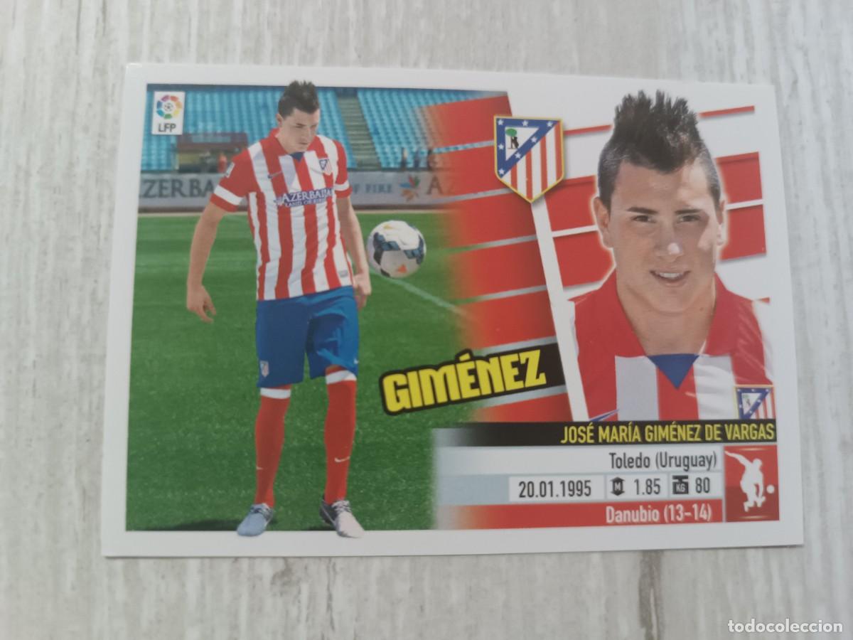 Cromos de f&uacute;tbol: GIM&Eacute;NEZ COLOCA LIGA ESTE 2013 2014 13 14. NUNCA PEGADO.