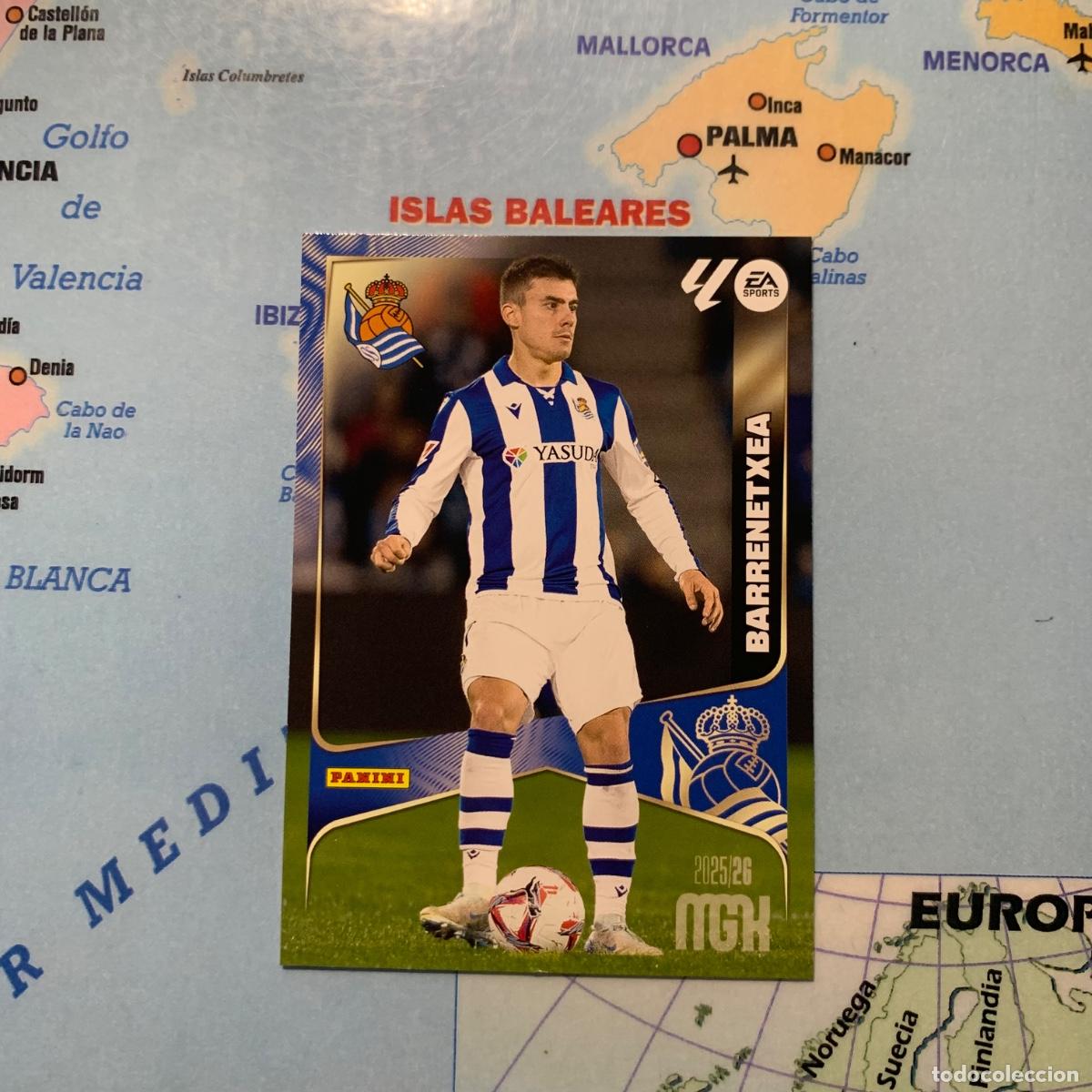 Cromos de F&uacute;tbol: Barrenetxea n&uacute;mero 321 de la Real Sociedad megacracks 25-26 2025-2026