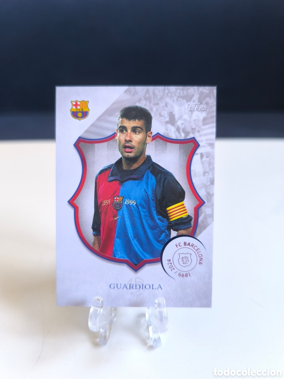Cromos de F&uacute;tbol: GUARDIOLA Topps 125 aniversario Barcelona n&deg;32