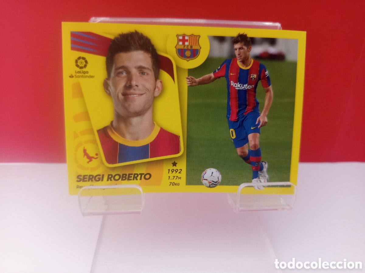 Cromos de F&uacute;tbol: ❇️ CROMO STICKER SERGI ROBERTO BARCELONA 7 B 2021 2022 21 22 ESTE PANINI SIN PEGAR ❇️