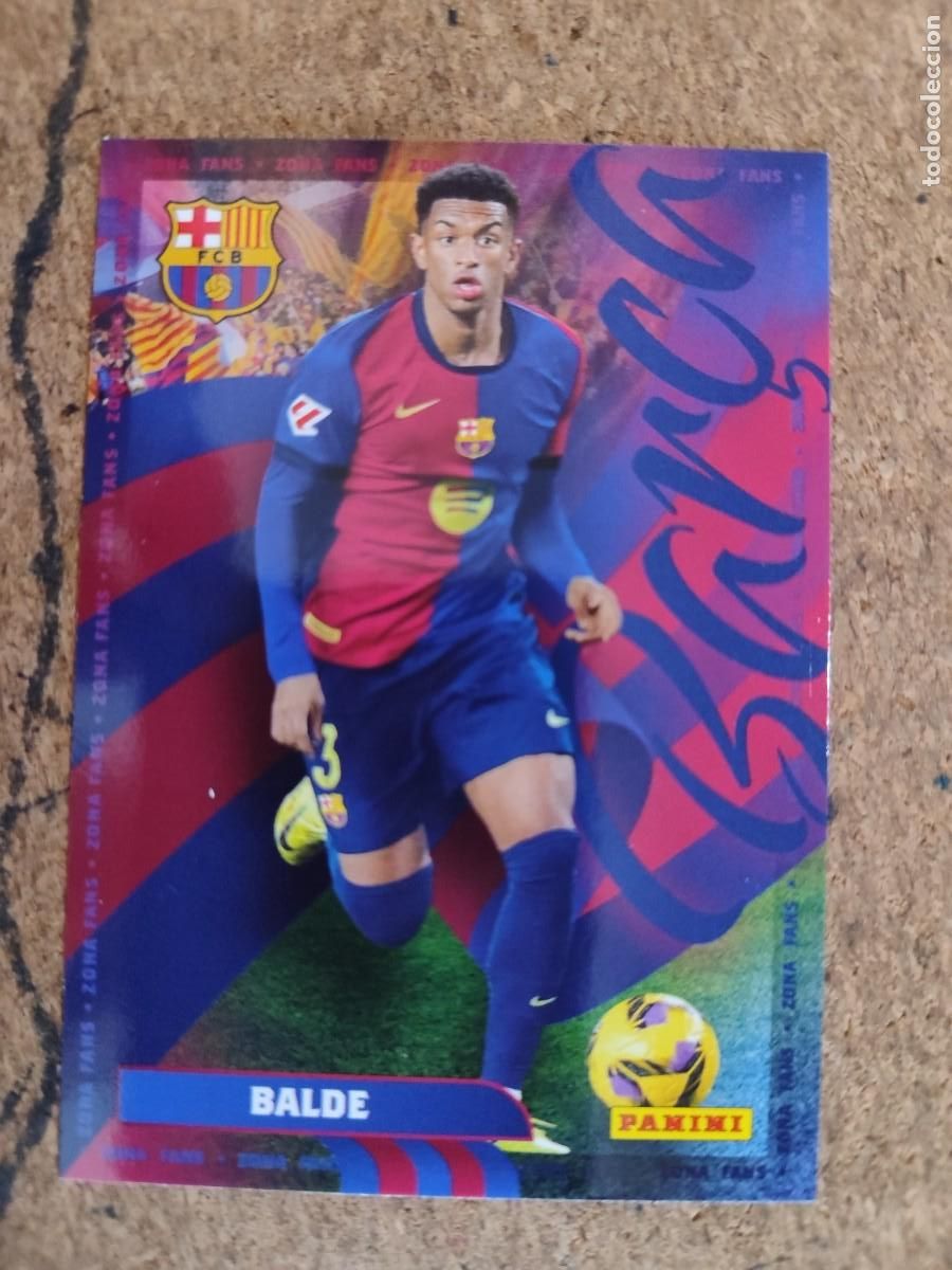 Cromos de f&uacute;tbol: PANINI CLUB FC BARCELONA 2024/25 CARD ZONA FANS BALDE # PANINI OFICIAL