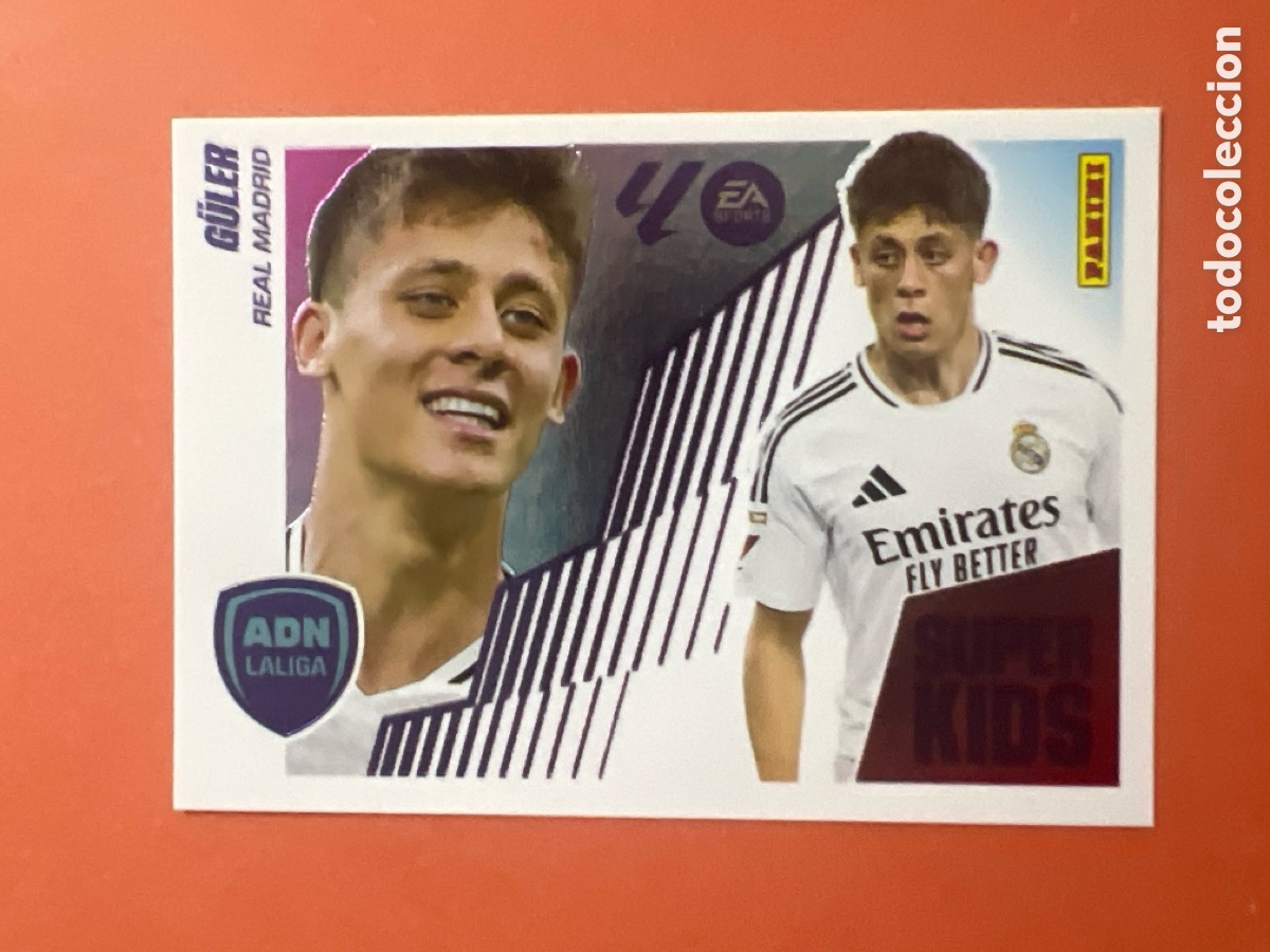 Fu&szlig;ball-Sticker: A112. CROMO 10 GULER (ADN SUPER KIDS) REAL MADRID LIGA 25-26 2025 2026 ALBUM ESTE