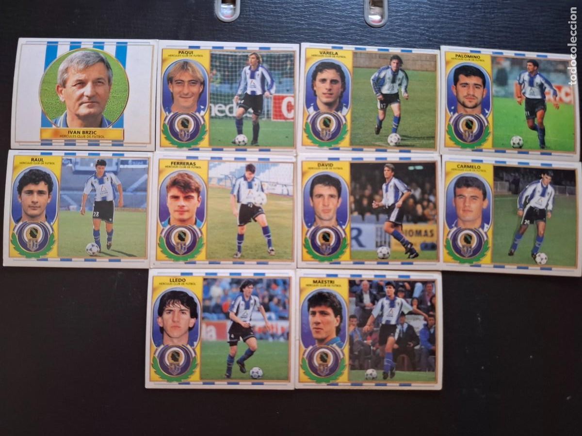 Cromos de f&uacute;tbol: Lote 10 cromos ediciones este HERCULES CLUB DEPORTIVO. temporada 96-97 ( ver descripci&oacute;n)