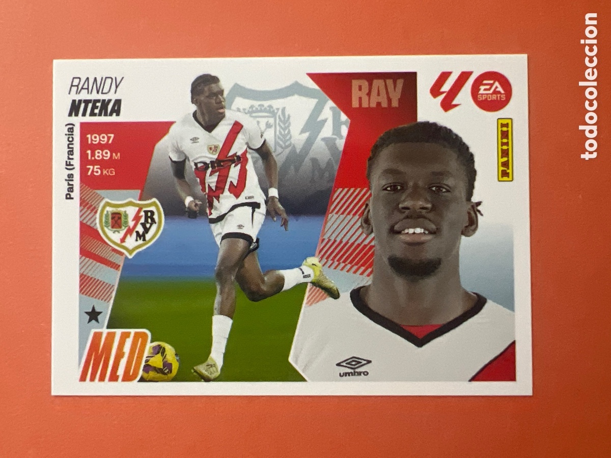 Figurine di Calcio: A233. Nteka n&uacute;mero 15A del rayo vallecano cromo liga este 25-26 2025-2026