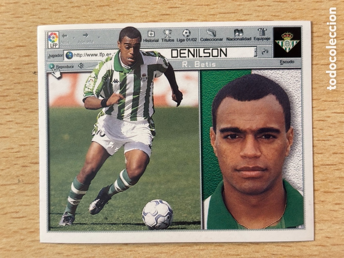 Football Stickers: Denilson Real Betis Ediciones Este 2001-02 nuevo sin pegar