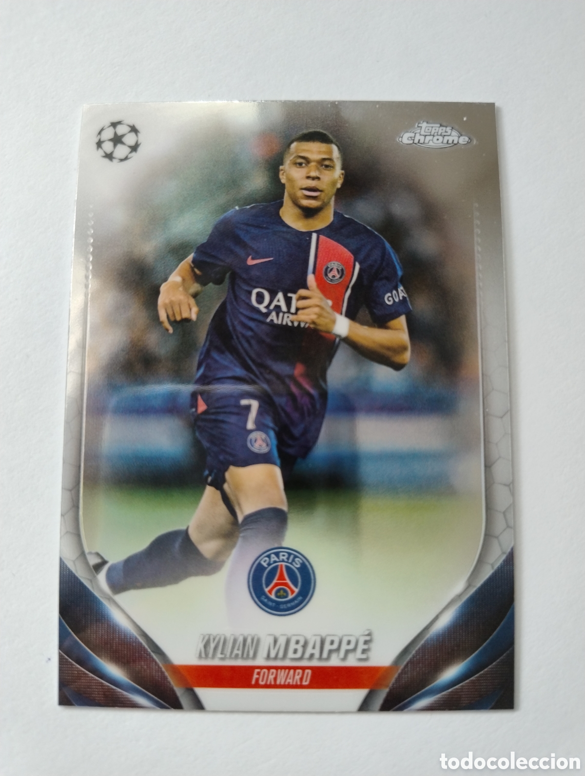 Cromos de f&uacute;tbol: 21 - Mbappe - PSG - Topps Chrome 2024 - Foto 1