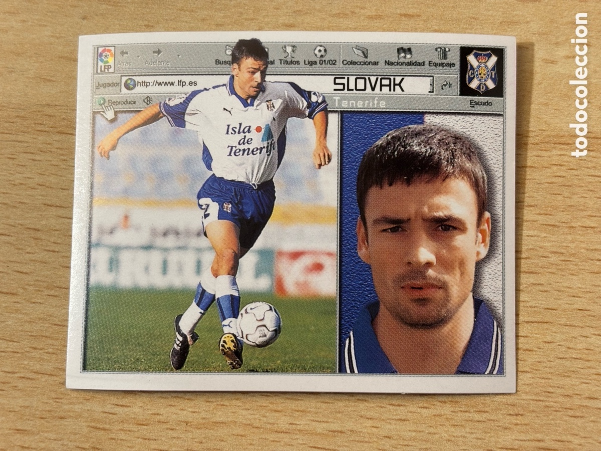 Cromos de F&uacute;tbol: Slovak CD Tenerife Coloca Ediciones Este 2001-02 nuevo sin pegar