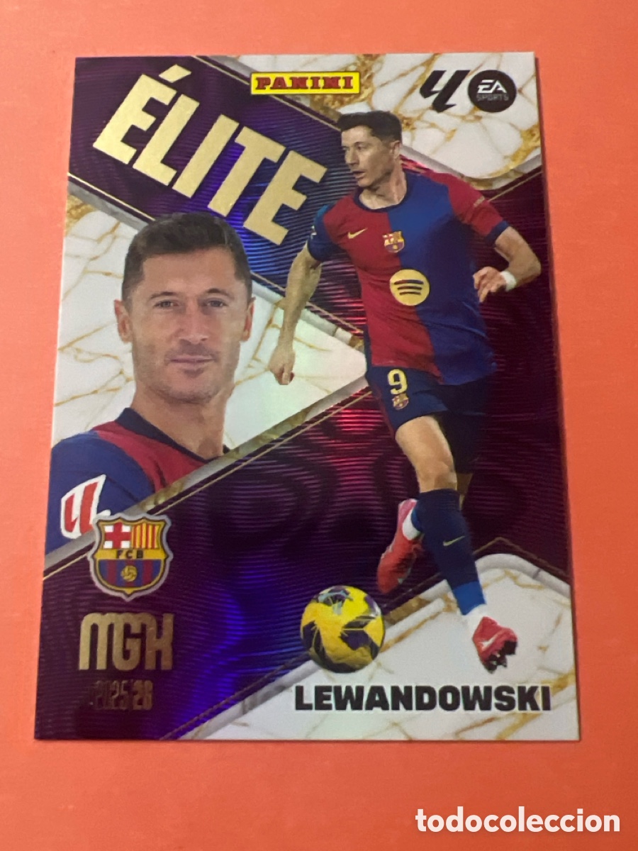 Fu&szlig;ball-Sticker: A281. CARD 10 LEWANDOWSKI (ELITE) FC BARCELONA LIGA 25-26 2025 2026 MEGACRACKS MGK