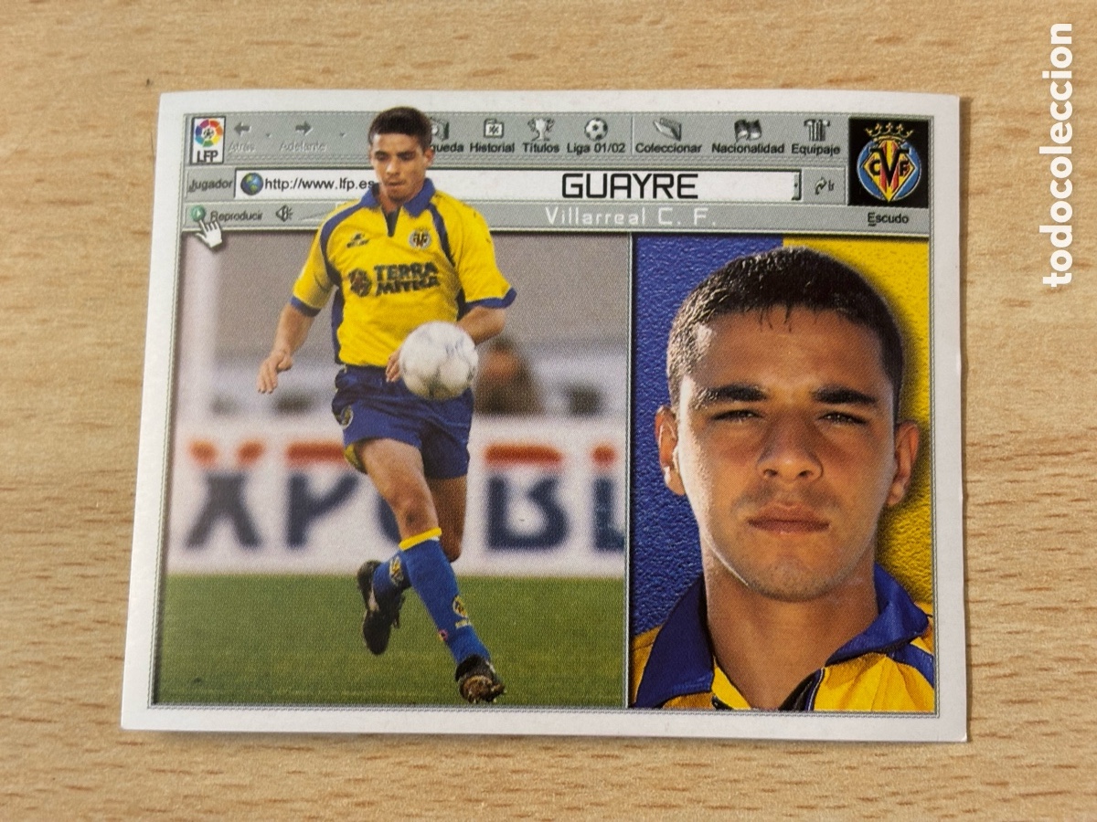 Fu&szlig;ball-Sticker: Guayre Fichaje 6 UD Las Palmas Ediciones Este 2001-02 nuevo sin pegar