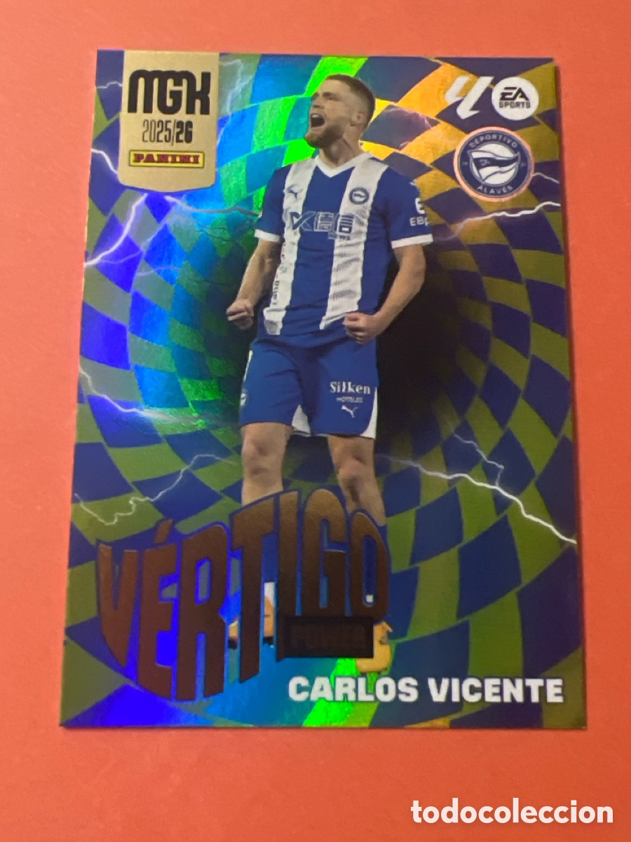 Cromos de Futebol: A293. MEGACRACKS MGK 2025 2026 25 26 PANINI N&ordm; P 382 CARLOS VICENTE ALAVES VERTIGO