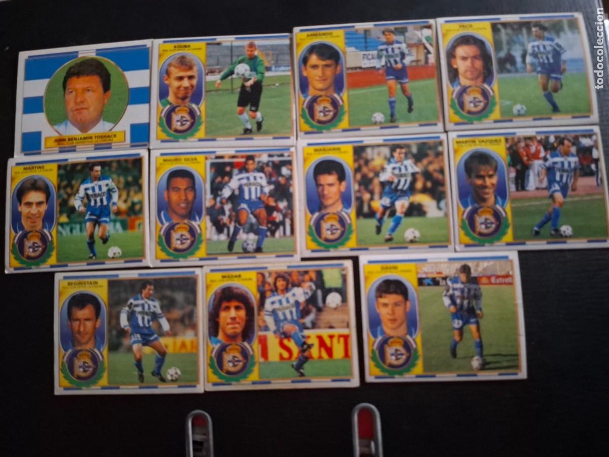 Fu&szlig;ball-Sticker: Lote 11 cromos ediciones este DEPORTIVODE LA CORU&Ntilde;A. temporada 96-97 ( ver descripci&oacute;n)