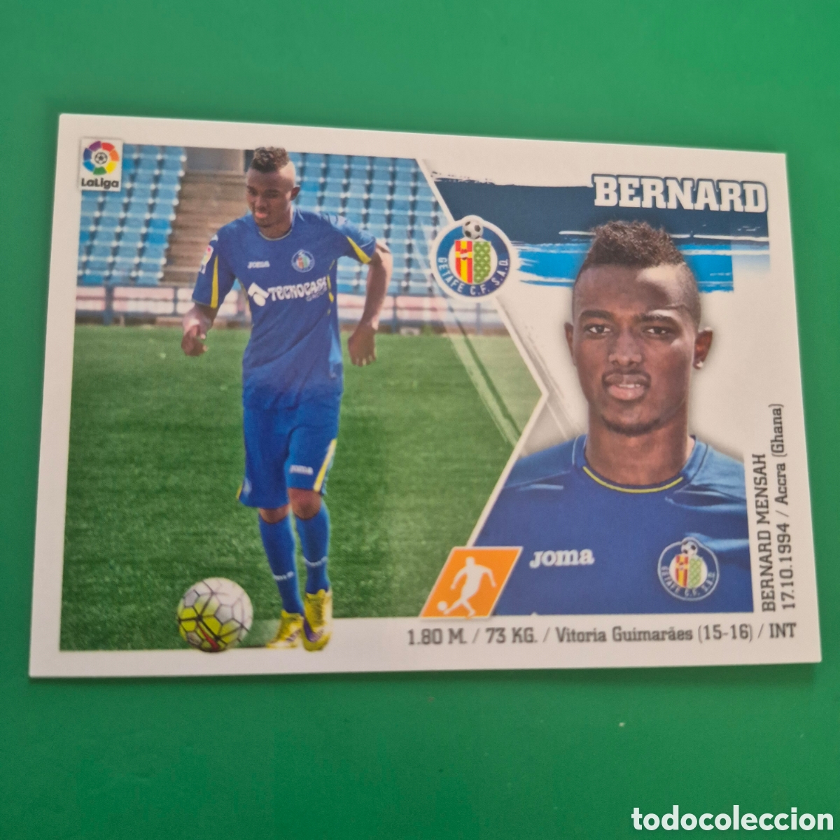 Football Stickers: BERNARD GETAFE STICKER CROMO LIGA FUTBOL PANINI EDICIONES ESTE 2015-2016 15-16