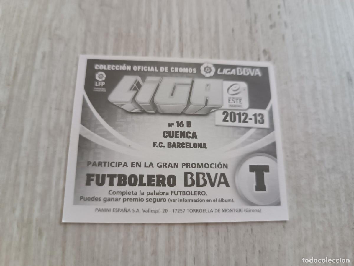 Cromos de f&uacute;tbol: CUENCA LIGA ESTE 2012 2013 12 13. NUNCA PEGADO. - Foto 2
