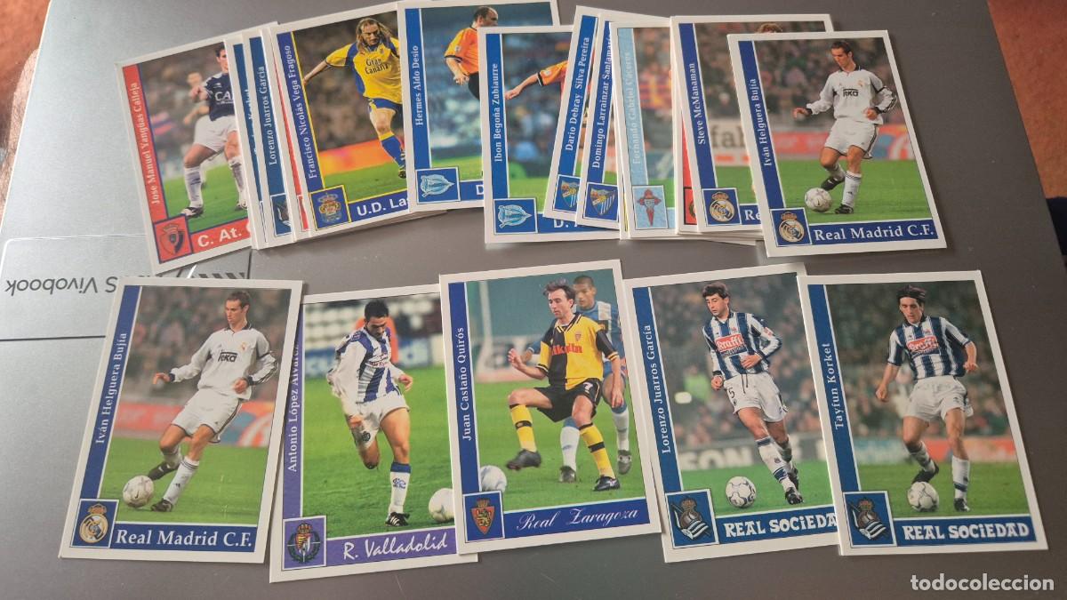 Cromos de f&uacute;tbol: LOTE MUNDICROMO 2001 2002 FORMADO POR 19 CROMOS SIN REPETIR Y 5 REPETIDOS