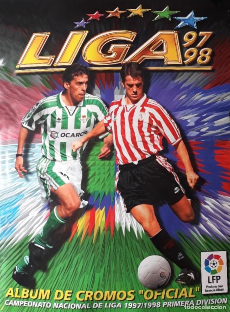 Football Stickers: ed este 1997 1998 casi completa sin pegar 97 98 muy buen estado todos los cromos listado interior