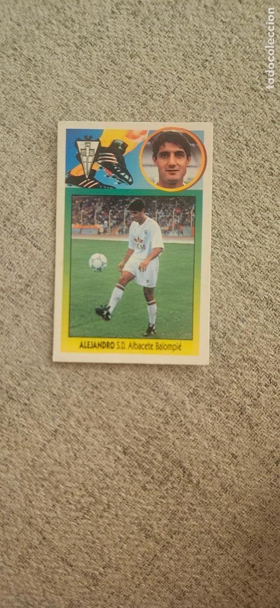 Cromos de F&uacute;tbol: Alejandro Albacete coloca este 1993 1994 93 94 sin pegar