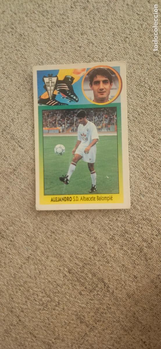 Cromos de F&uacute;tbol: Alejandro Albacete coloca este 1993 1994 93 94 sin pegar