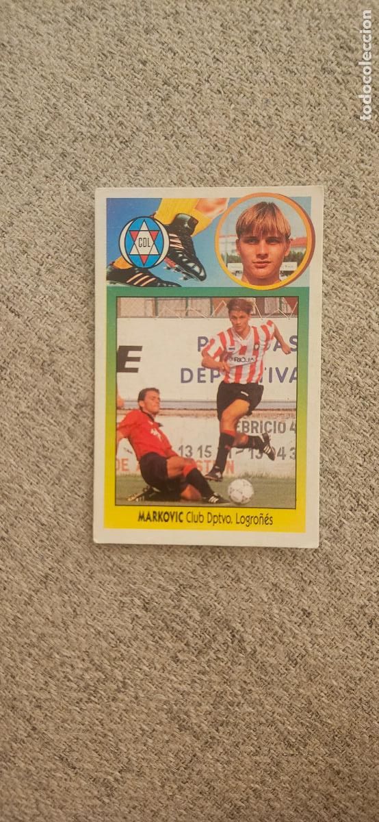 Cromos de F&uacute;tbol: Markovic logro&ntilde;es coloca este 1993 1994 93 94 sin pegar
